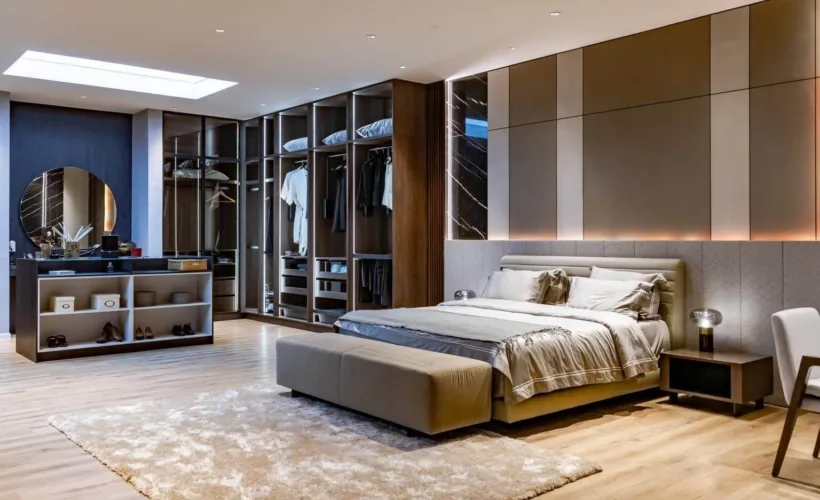 Open wardrobe