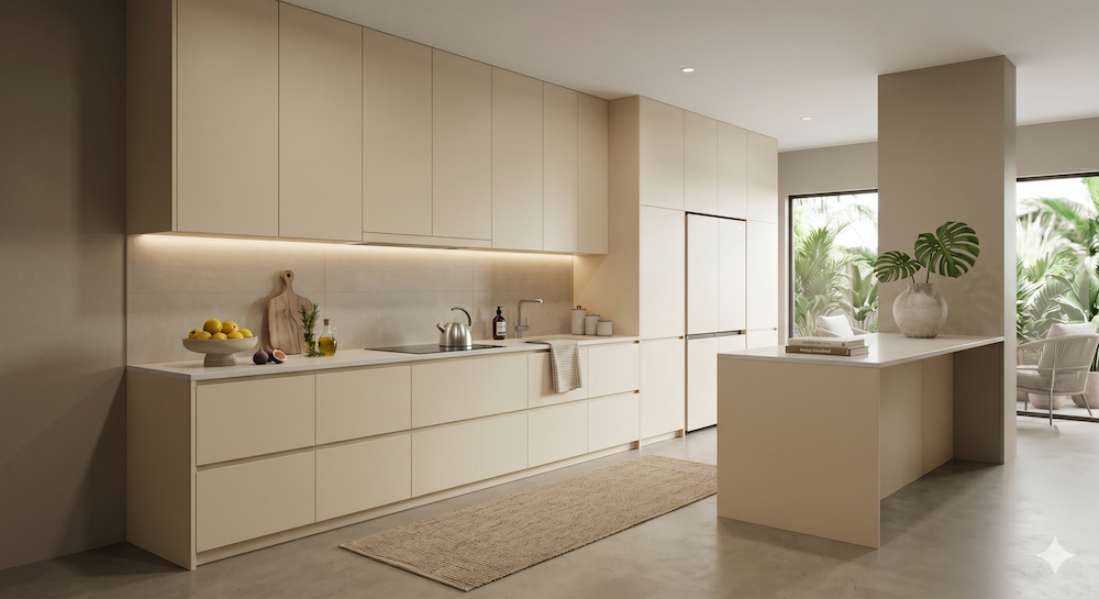 European-inspired modular kitchen