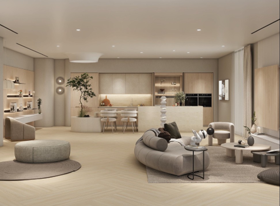 Home makeover living and kitchen space by Signature